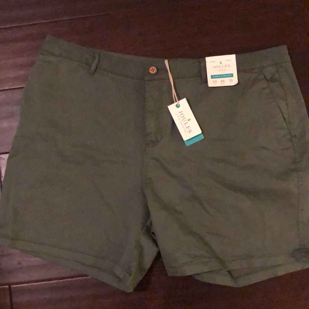 Ladies sz 16 NWT JOULES CHINO shorts olive green !